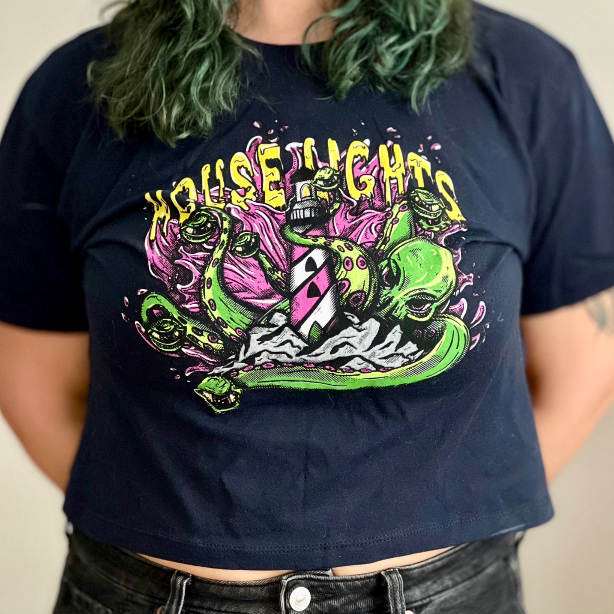 Kraken Crop Top front view